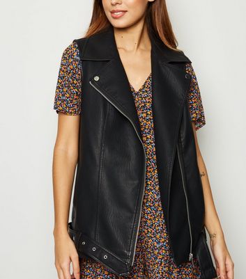 Long Black Leather Dress